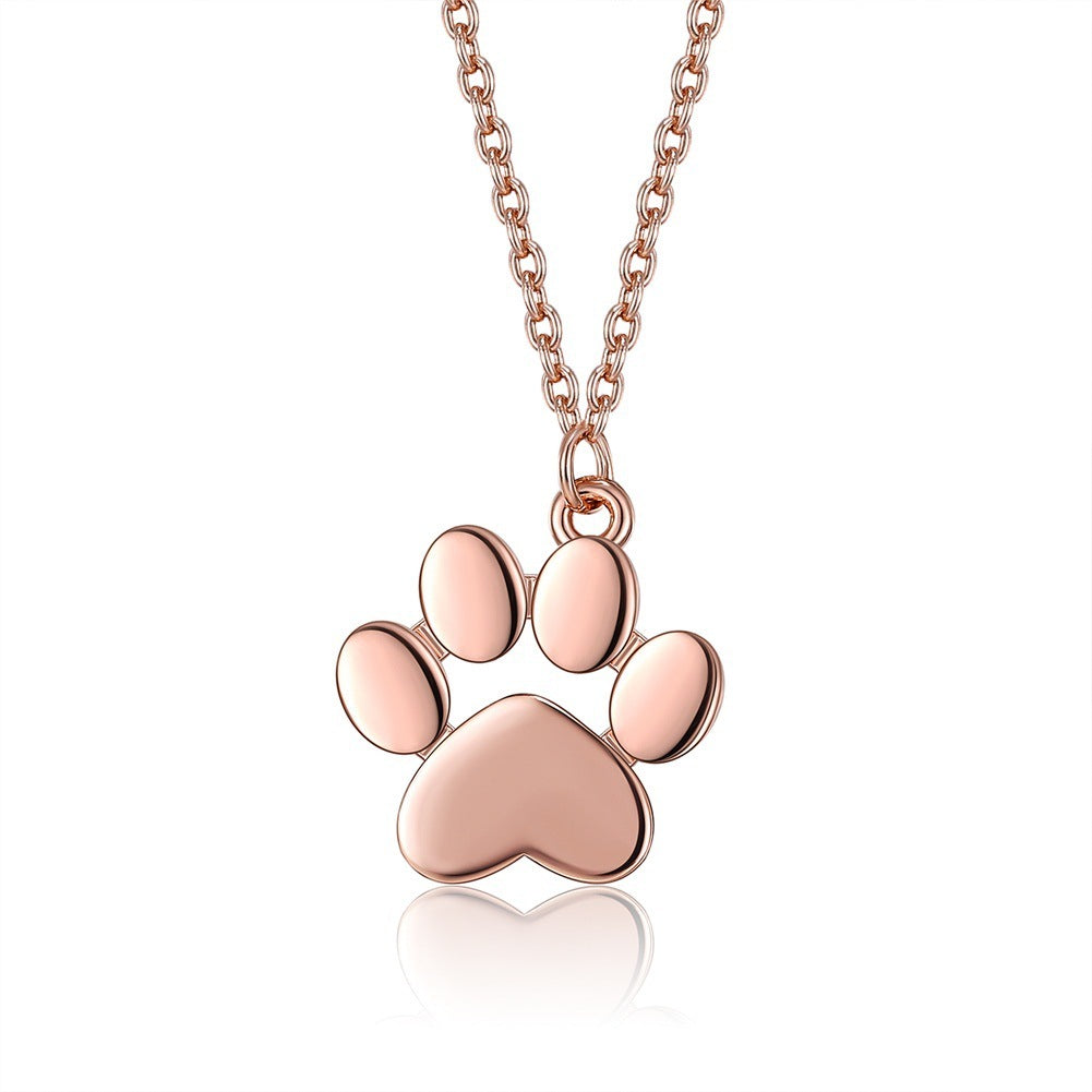 Sterling Silver Paw Necklace (Feeds 70 Dogs)